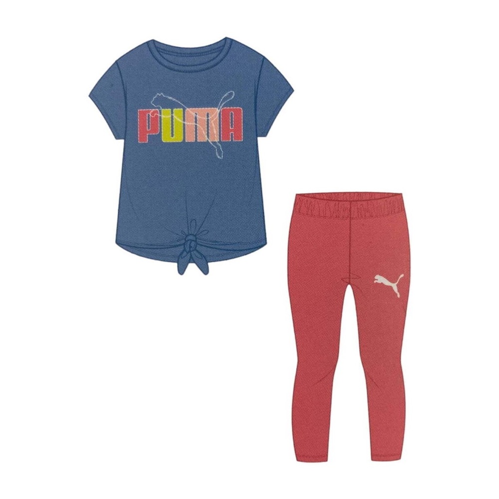 Puma Kids Blue and Red Matching Set